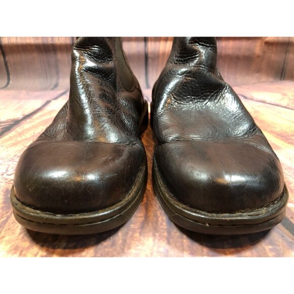 UGG Boots #3039 Brown Leather Slip On Ankle Boots Mens 11/44.5 (L8c) - Picture 8 of 10